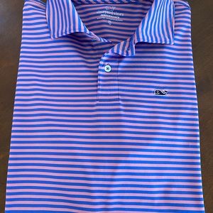 Vineyard Vines boys size 18 (XL) striped polo shirt.  Great Condition.